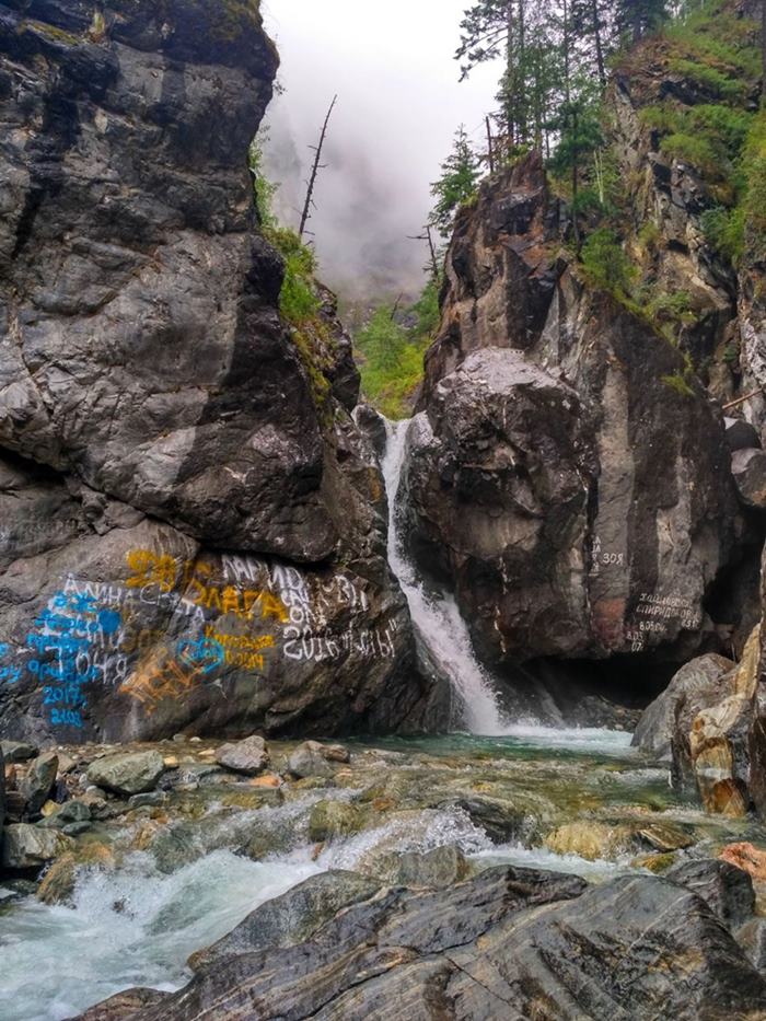 Водопады на реке Кынгарга