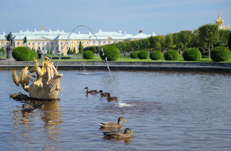 Фонтаны Верхнего парка Петергофа